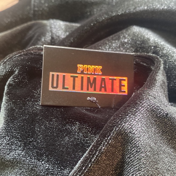 VICTORIA SECRET HIGH WAIST FULL LENGTH VELVET LEGGING LARGE NEW - Picture 7 of 8